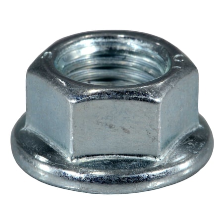 Midwest Fastener Flange Nut, M10-1.25, Steel, Class 10, Zinc Plated, 20 PK 31086
